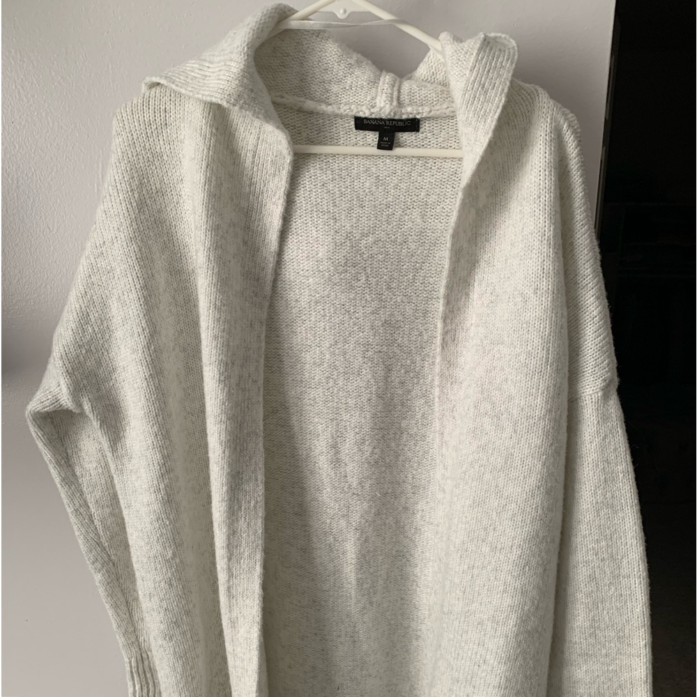 Banana Republic Hooded Open Front Cardigan